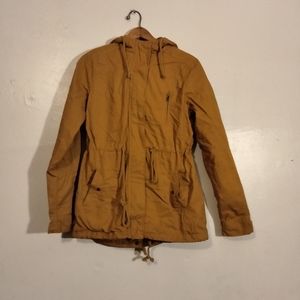 Orange rain coat